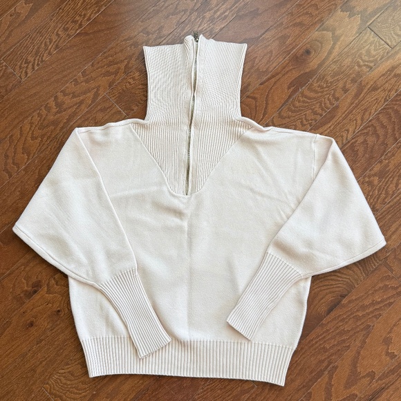 Sweaters - Womens half zip sweater
